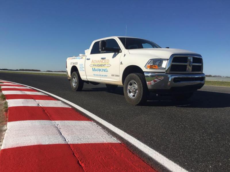 Advanced Pavement Marking race track painting